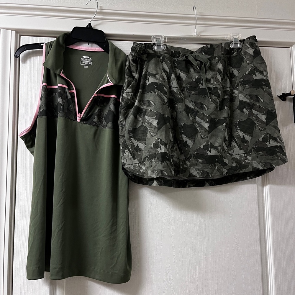 Slazenger Olive Green Golf Set